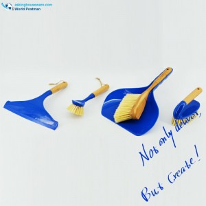 가사를 처리하다 akbrand 대나무 청소 솔 4in1 남색 색상 설정