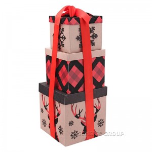 사용자 정의 크리스마스 선물 포장 박스, 생일 선물 포장 박스, 케이크 종이 상자