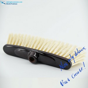 더블 셔틀 모양 초콜릿 컬러 코팅 브러시 보드와 Akbrand 플라스틱 빗자루 머리