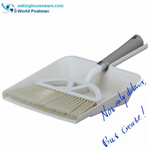 스퀘어 빅 사이즈 더 스팟이있는 Akbrand Dustpan 브러시 빗자루