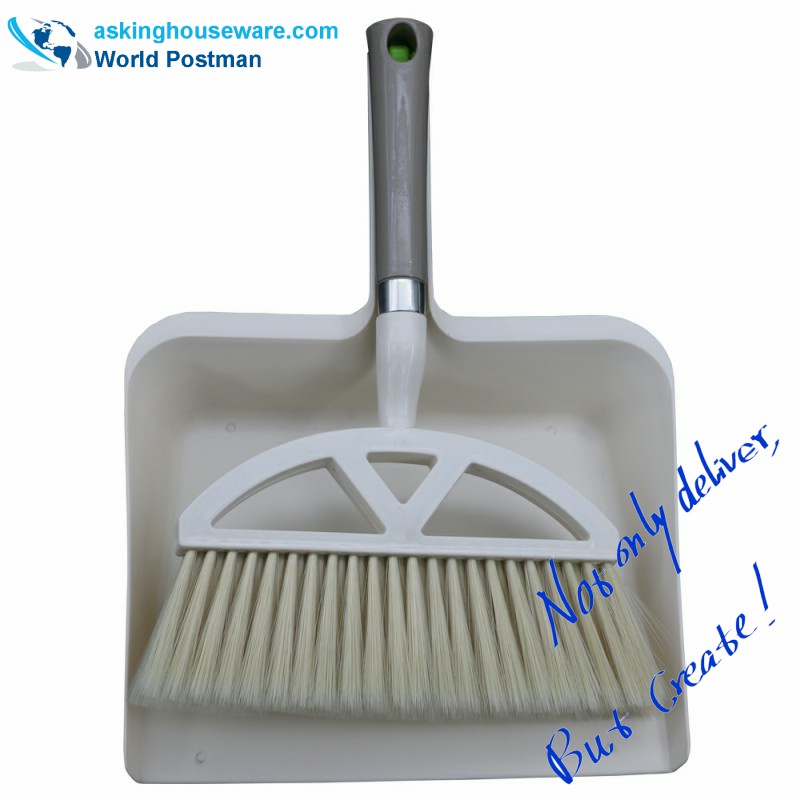 스퀘어 빅 사이즈 더 스팟이있는 Akbrand Dustpan 브러시 빗자루