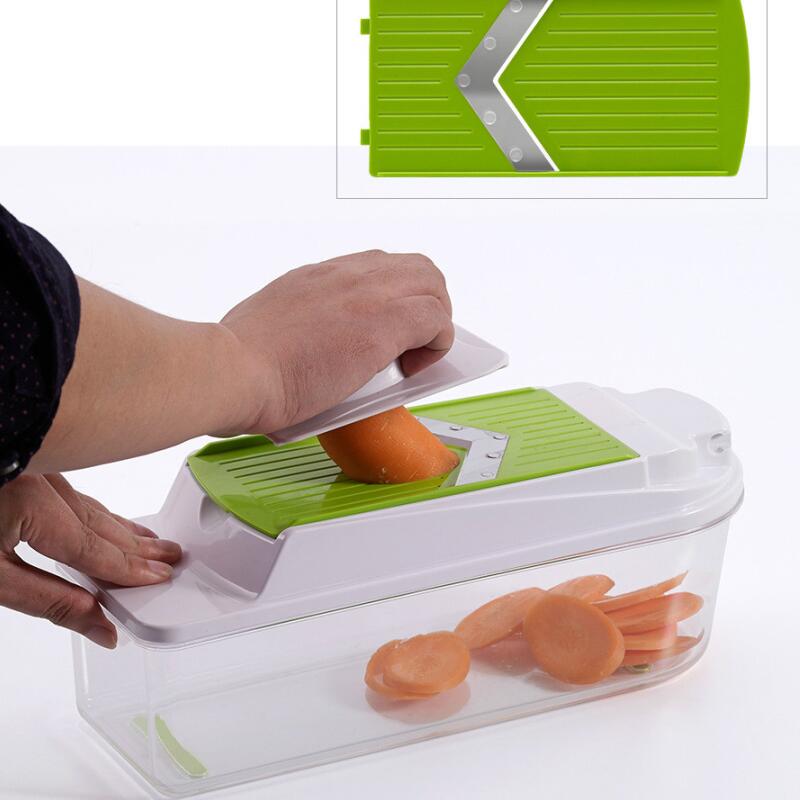 여러 블레이드 야채 절단기 Mandol Slicer Dicer, 스테인리스 스틸 야채 커터 Slicer