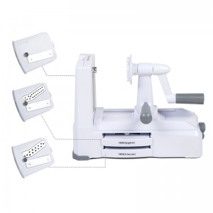 스테인레스 스틸 3 블레이드가있는 조정 가능한 야채 만돌린 커터 슬라이서