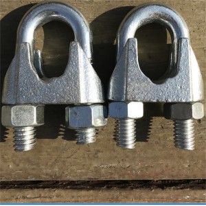 Din741 아연 주조 와이어 밧줄 클립 전력 라인 하드웨어에 대 한