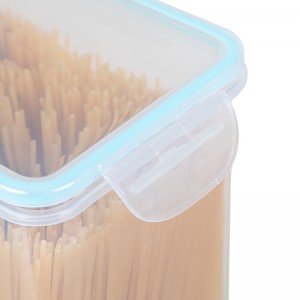 밀폐 된 뚜껑이있는 투명한 2.6L 플라스틱 식품 보관 용기