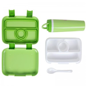 Leak Proof 4-Compartment 벤토 스타일 키즈 도시락