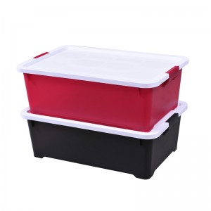 35L 가정 및 사무실 Stackable Organizer 대형 플라스틱 보관함 Bin Box