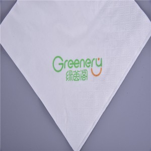 사용자 정의 인쇄 1/4 오프 접이식 저녁 식사 종이 냅킨