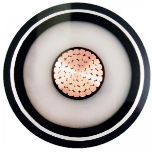 220kv XLPE 엑스트라 고전압 단일 코어 전원 케이블 (골판지 알 시스)