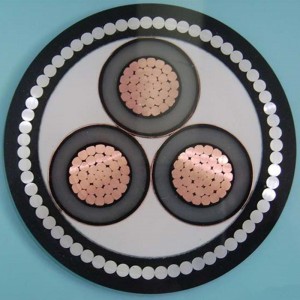1-30KV 6mm 3 코어 스와 장갑 케이블 IEC60502, SANS 1339, BS 6622, AS / NZS1429.1, NFC 33226, CSA C 68.5