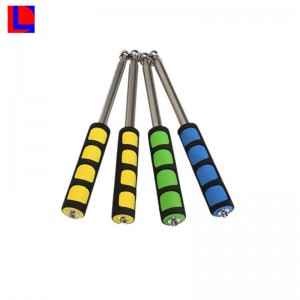 고무 또는 플라스틱 부품과 함께 인기있는 마술 알루미늄 텔레스코픽 핸들