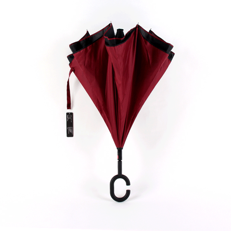 23 인치 더블 레이어 거꾸로 시작 하늘 디자인 장식 거꾸로 직선 우산
