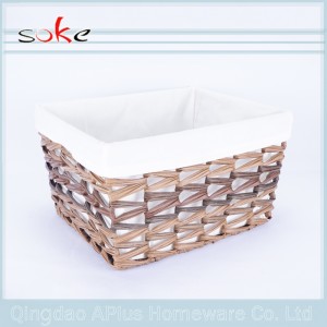 PE 등나무 짠 스토리지 바구니 장난감 스토리지