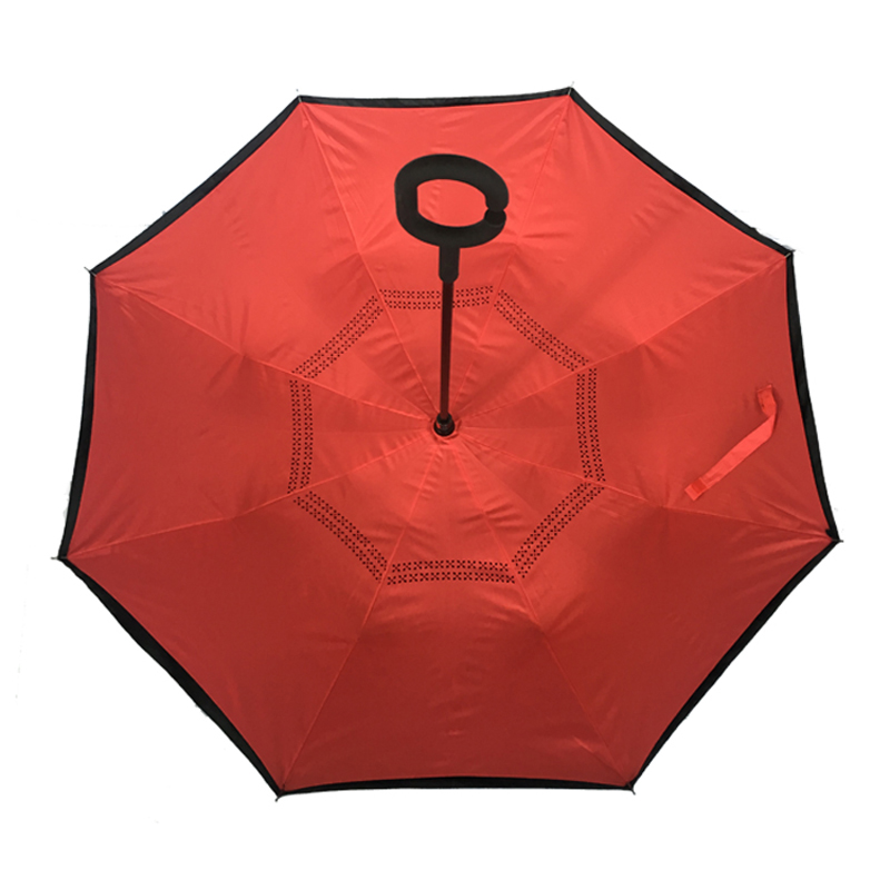 뜨거운 판매 신제품 재고 로고 인쇄와 사용자 지정 역방향 우산