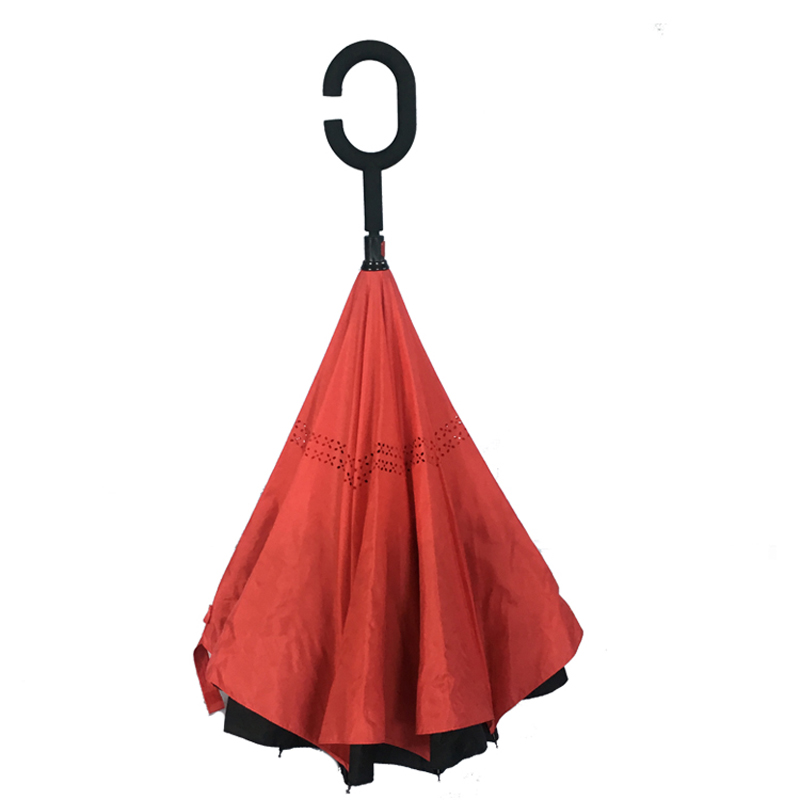 뜨거운 판매 신제품 재고 로고 인쇄와 사용자 지정 역방향 우산