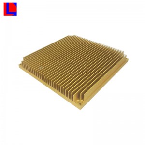 맞춤형 실버 및 옐로우 알루 알루미늄 히트 싱크 / 라디에이터