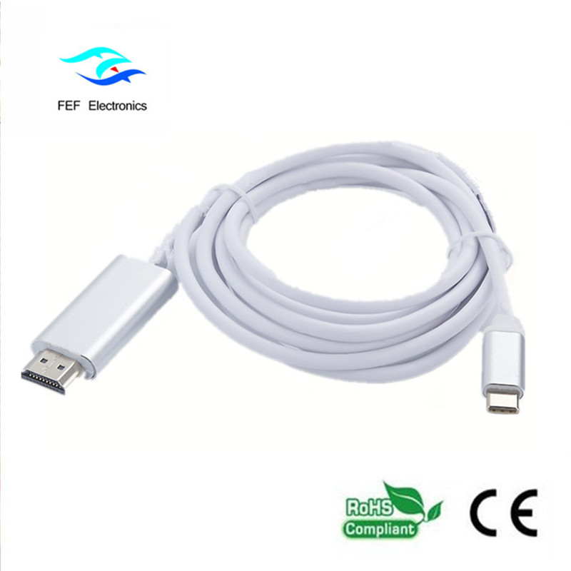 USB 유형 c to HDMI male converter ABS 셸 코드 : FEF-USBIC-013