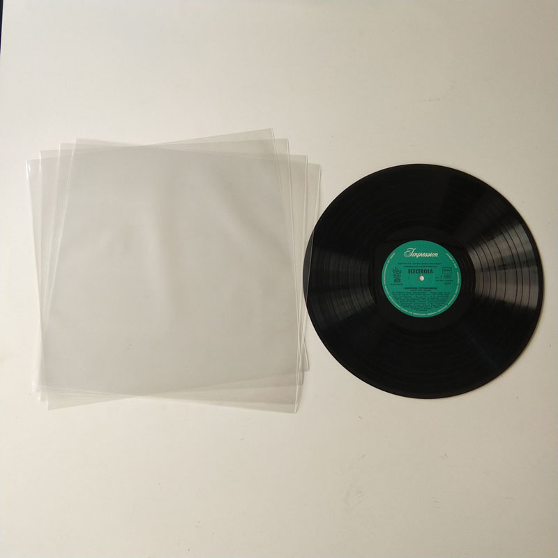 12 인치 LP 레코드 플랫 폴리에틸렌 외 슬리브