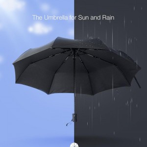 Windproof 더블 레이어 사용자 정의 인쇄 3 Foldable 자동 열기 더블 레이어 비와 태양 우산