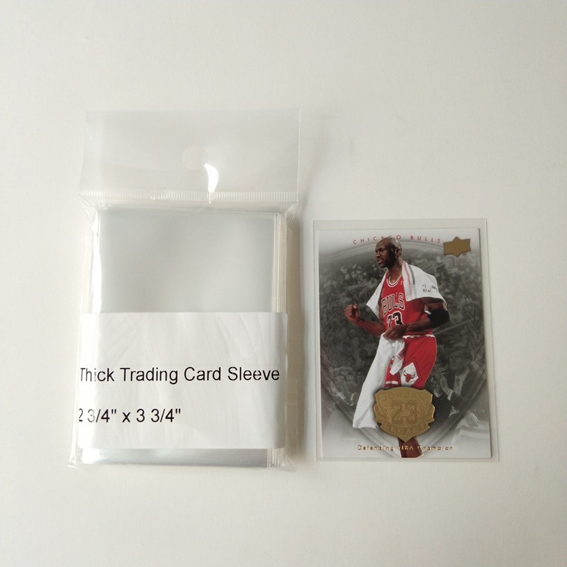 2 밀 크리스탈 클리어 폴리 소프트 트레이딩 카드 슬리브