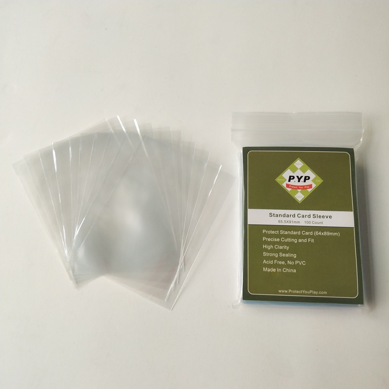 크리스탈 클리어 Pro-fit 표준 카드 슬리브 63.5x88mm 보드 게임 슬리브