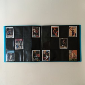 블루 컬러 12 포켓 콜렉터 포트폴리오 앨범 야구 카드