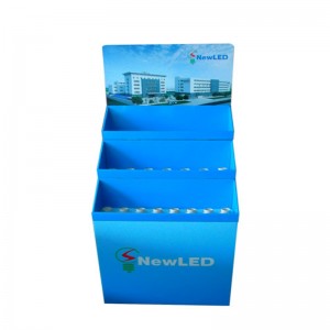 쉽게 조립 된 편지지 골판지 지점 판매 층 디스플레이 스탠드 랙 (트레이 포함)