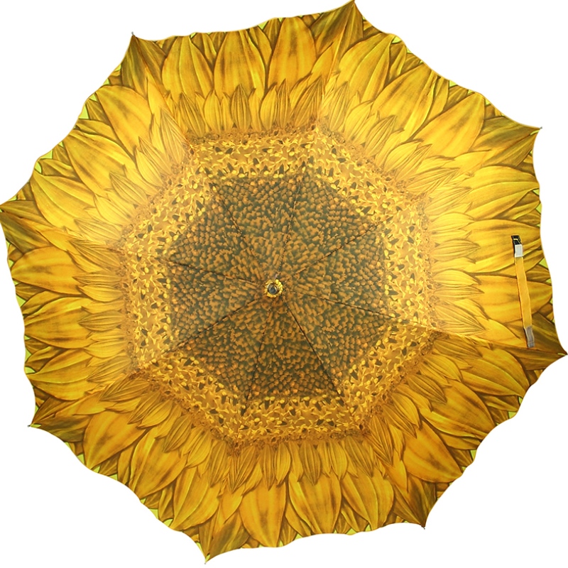 고품질의 도매 매장 판매 광고 야외 꽃 모양 직선 우산