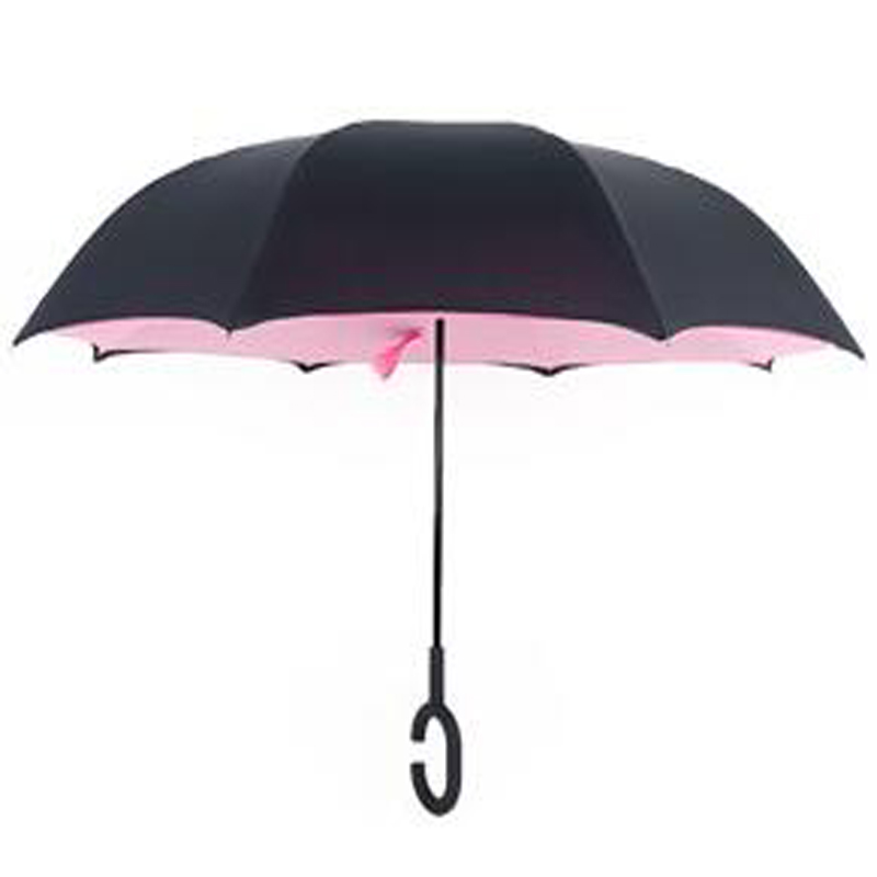 거꾸로 된 우산 역전 된 우산과 안쪽에 디자인 된 C 형 드롭 프리 핸들