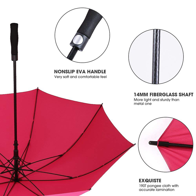 27 인치 골프 우산 EVA 버튼 골프 우산 손잡이