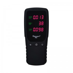 PM2.5 HCHO TVOC 공기 감지기 모니터
