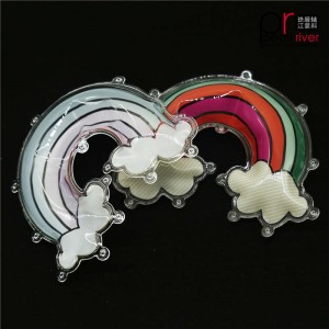 레인보우 PVC 푹신한 패치