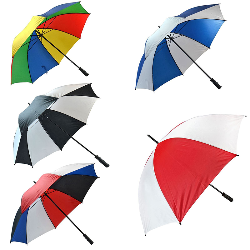 마케팅 매뉴얼 유리 섬유 프레임 windproof 대형 골프 우산 오픈 우산