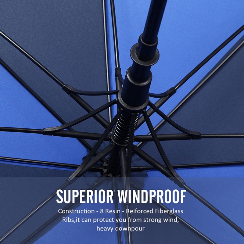 스트레이트 대형 야외 비오는 이중 캐노피 맞춤 인쇄 골프 우산