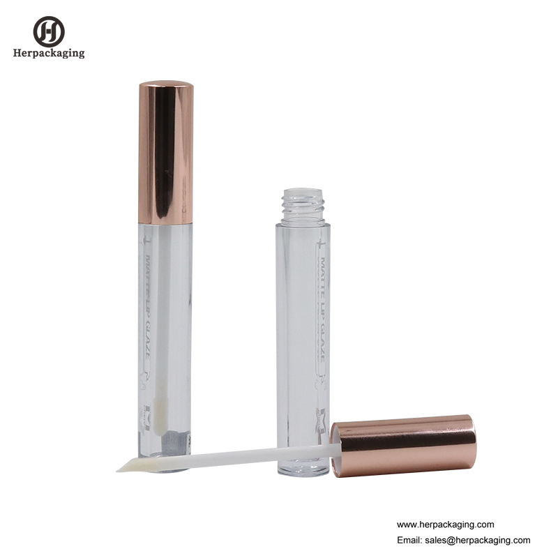 HCL304 명확한 플라스틱 빈 입술 광택 튜브 컬러 화장품에 대 한 몰려 입 입술 광택 applicators