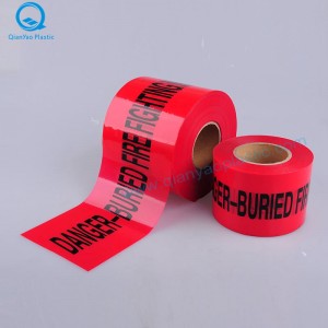 가스 지하 경고 테이프; 전기 지하 경고 테이프; 화재 지하 경고 테이프