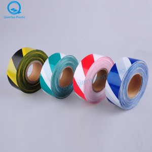 옐로우 / 블랙, 화이트 / 블랙 경고 테이프, 블루 / 화이트, 그린 / 화이트, 오렌지 / 화이트 바리케이드 테이프; 레드 / 화이트, 레드 / 블랙 배리어 테이프