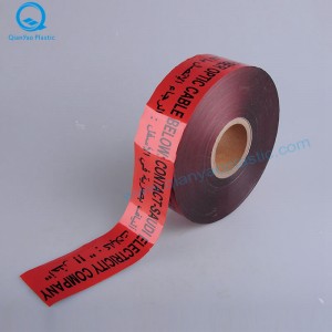 사우디 아라비아 위험 /주의 지하 통신 케이블 경고 테이프; 광섬유 케이블 Undergournd 경고 테이프 아래