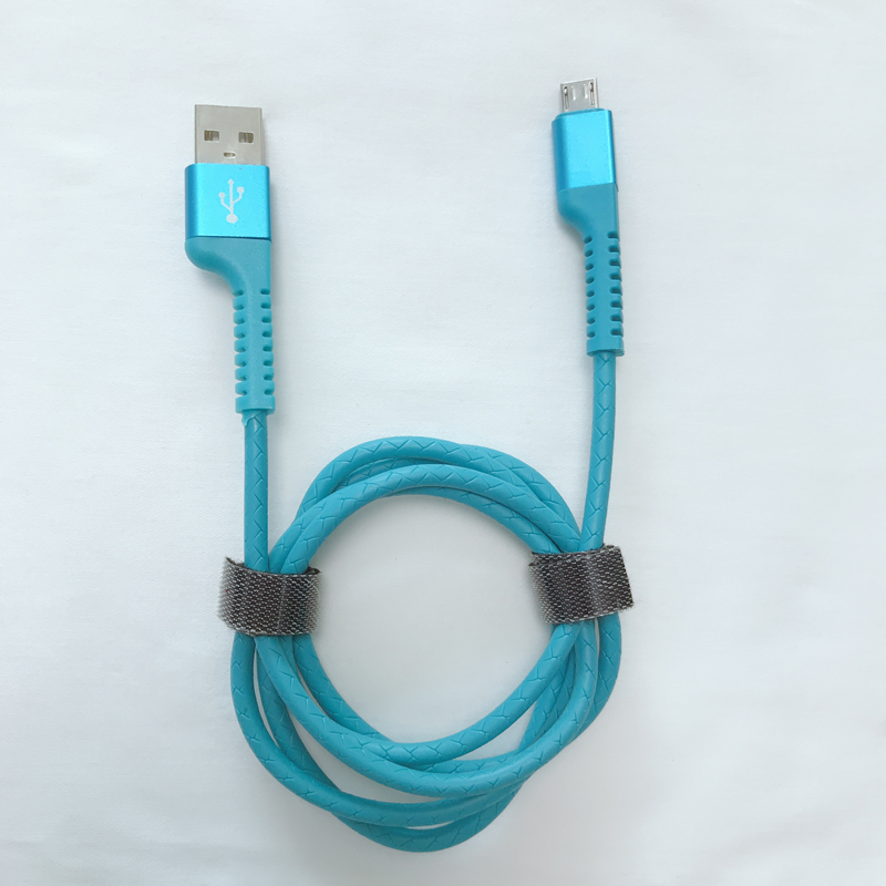 마이크로 USB, C 형, iPhone 번개 충전 및 동기화 용 원형 TPE USB 케이블 고속 충전