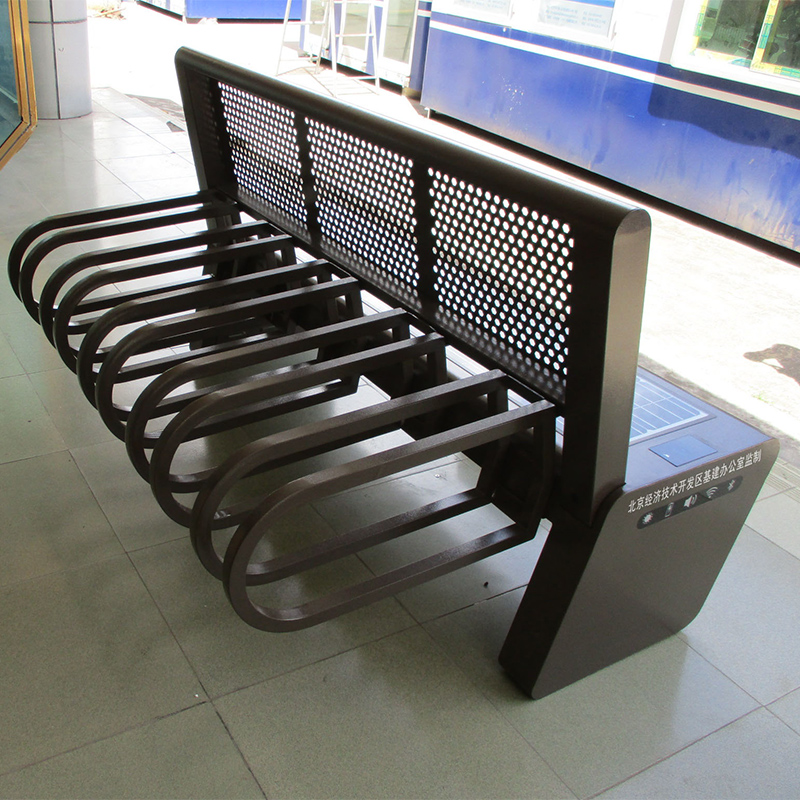 무선 충전 기능이있는 Solar Park Bench 공공 거리 좌석