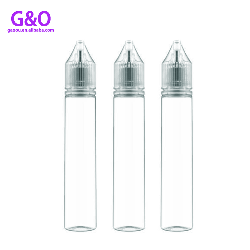 명확한 vape juce 병 vape 액체 병 30ml 애완 동물 새로운 v3 eliquid 플라스틱 dropper 병 통통한 고릴라 unicorn dropper 병 드롭 컨테이너