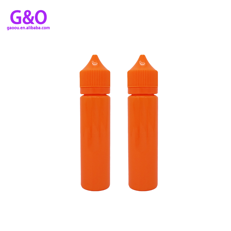 애완 동물 eliquid 병 vape eliquid 플라스틱 병 60ml 오렌지색 새로운 통통한 고릴라 e cig 액체 플라스틱 dropper 병