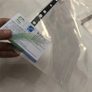 고밀도 투명 필름 이름 카드 수호자 페이지