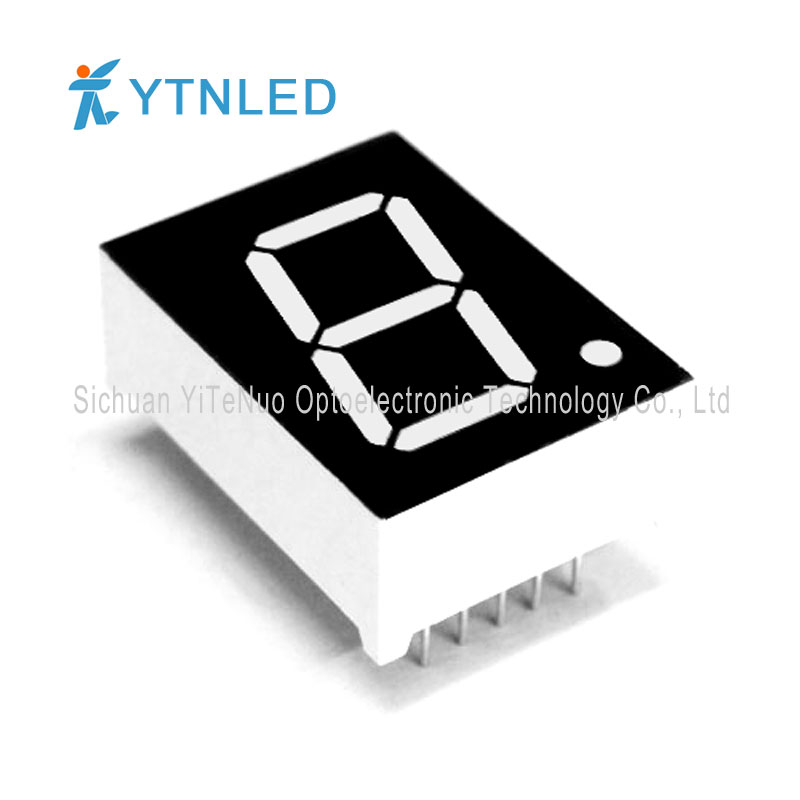 0.8 인치 빨간색 1 자리 7 세그먼트 LED 디스플레이, 디지털 튜브