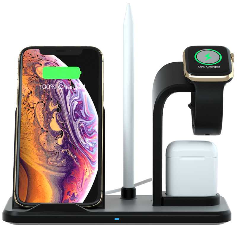 KPS-9303HC Iwatch와 airpods를위한 주문 10W 기 빠른 3in1 전화 무선 충전기