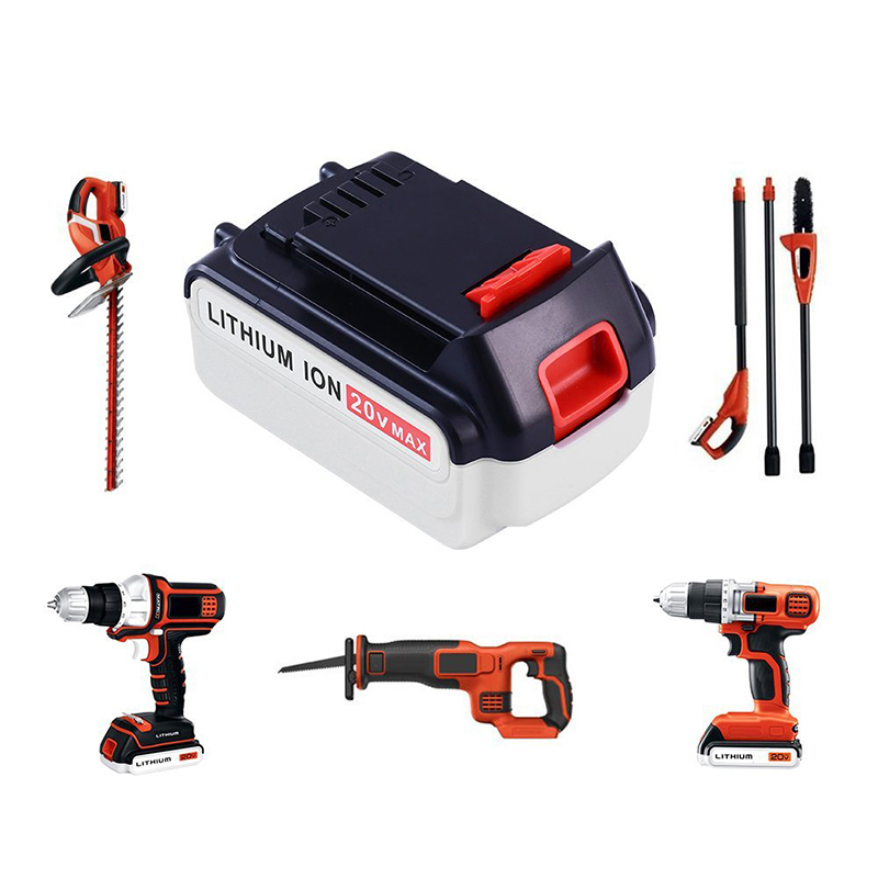 Black u0026 Decker LB20, LBX20, LBX4020, LB2X4020 공구 배터리 교체 용 리튬 이온 20V 6000mAh 배터리 팩