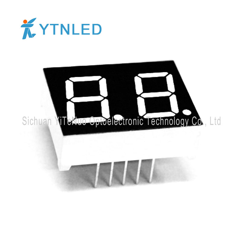0.5 인치 2 자리 빨간색 7 세그먼트 LED 디스플레이, 디지털 튜브