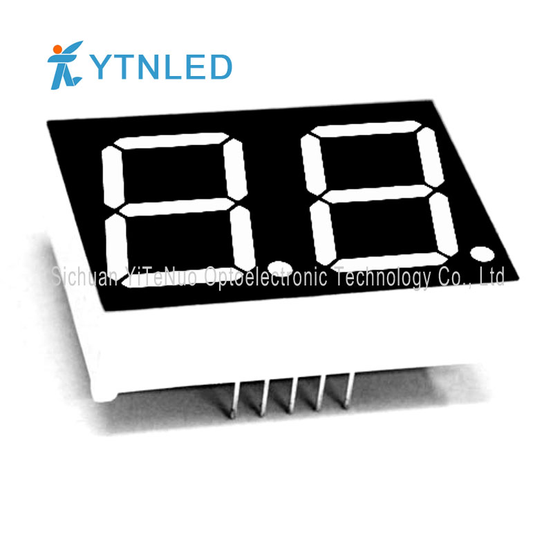 0.8 인치 2 자리 빨간색 7 세그먼트 LED 디스플레이, 디지털 튜브