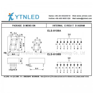 0.8 인치 빨간색 1 자리 7 세그먼트 LED 디스플레이, 디지털 튜브