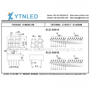0.36 인치 2 자리 빨간색 7 세그먼트 LED 디스플레이, 디지털 튜브